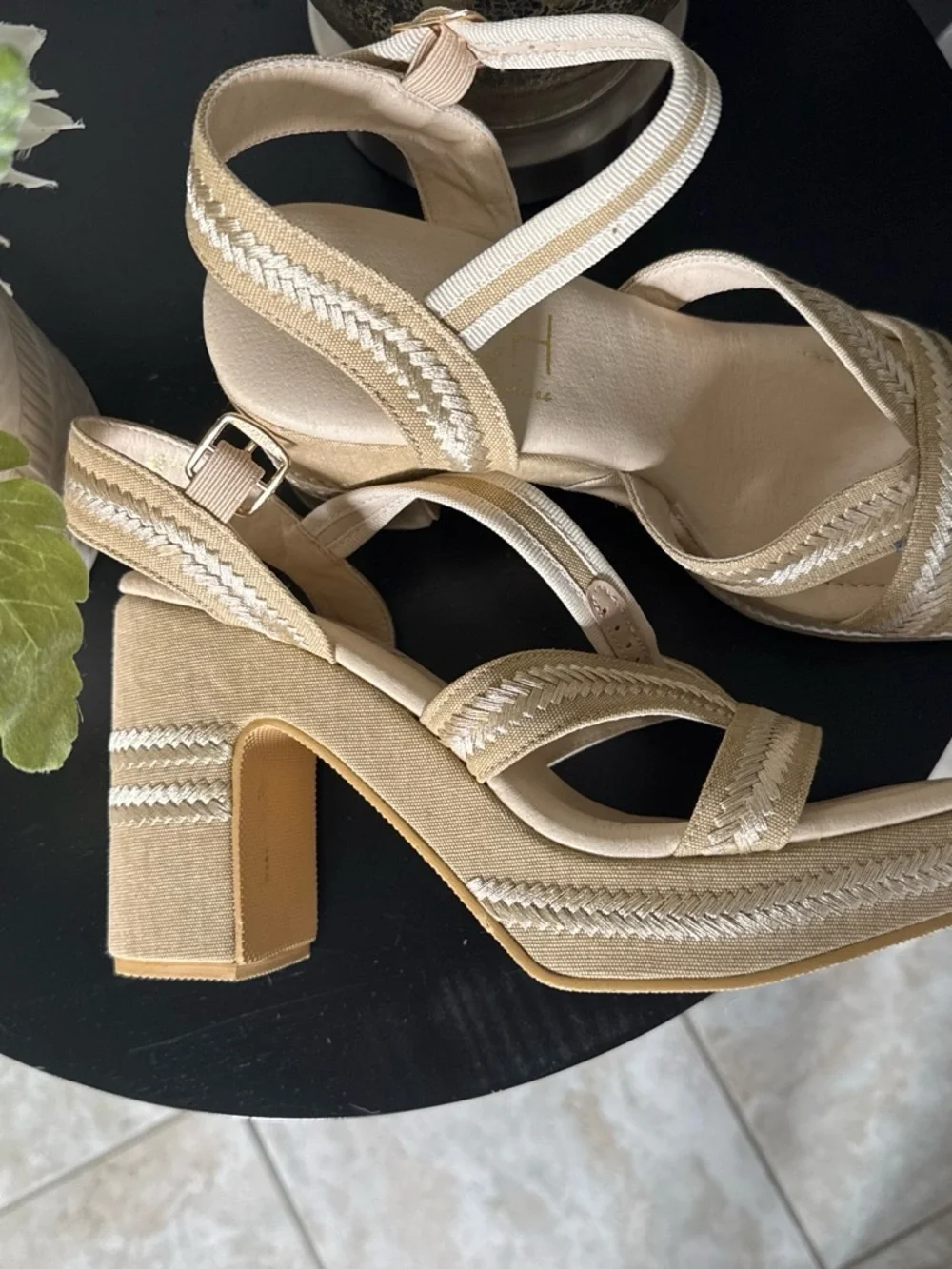 by Matisse Sand Beige Slingback Platform Sandals